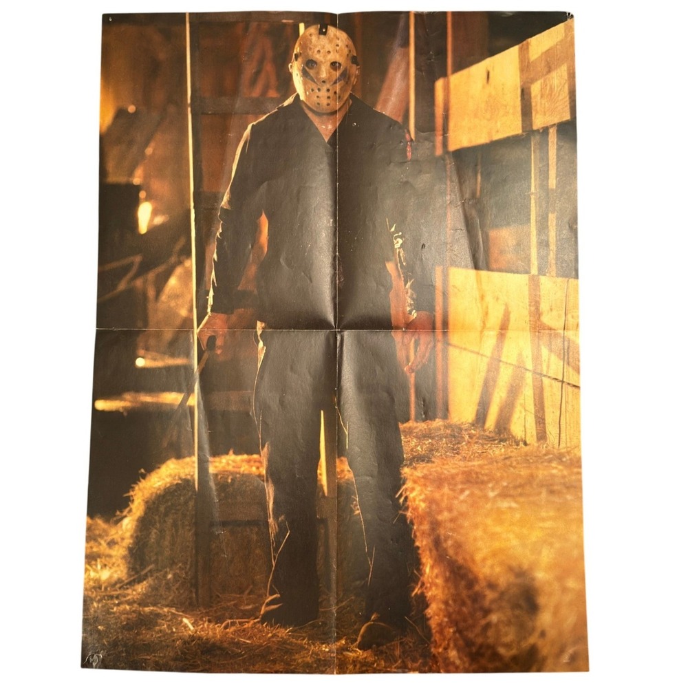 Vintage Friday the 13th Jason & American Werewolf in London 2 Sided Poster 16x21